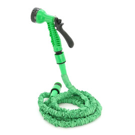 Шланг Садовий KY-75G, 2,5-7.5м/25ft, + розпилювач, насадка на кран, Green, Box