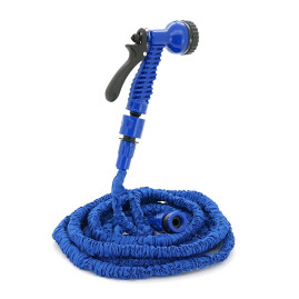 Шланг Садовий KY-150B, 5-15м/50ft, + розпилювач, насадка на кран, Blue, Box
