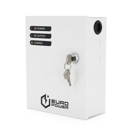 ДБЖ 12V/3A EuroPower EP-UPS-1203(M), під акб GEL/AGM - 12V/7A, струм заряду - 13,8V/0.65A, метал, 205х165х75 mm