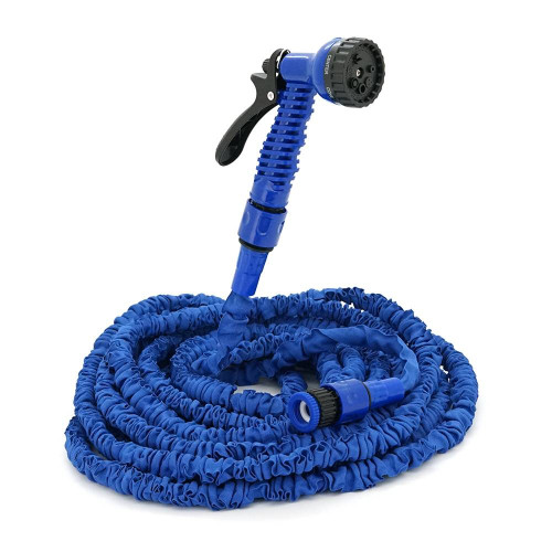 Шланг Садовий KY-375B, 10-37.5м/125ft, + розпилювач, насадка на кран, Blue, Box
