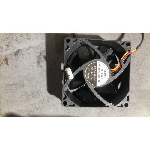 Кулер корпусний 18025 DC, 80x80x25mm, 12V/1.2A, 4-pin MOLEX, Black, OEM