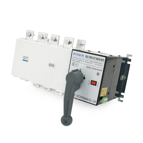 Автомат введення резерву (АВР) чотириполюсний GCQ4P630A, 220V/630A, Здатність, що вимикає KA: 6, Гвинтова фіксація, 443*273*265мм