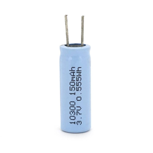 Акумулятор 10300 Li-Ion Doctor DT10300, 150mAh, 3.7V, клем під паяння, Φ10*L30mm, Grey