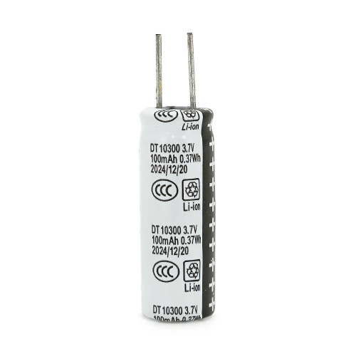 Акумулятор 10300 Li-Ion Doctor DT10300, 100mAh, 3.7V, клем під паяння, Φ10*L30mm, Grey