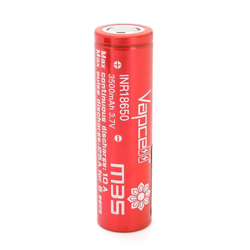 Акумулятор 18650 Li-Ion Vapcell INR18650 M35, 3500mah, 10A, 4.2/3.6/2.5V