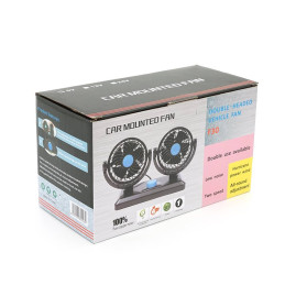 Вентилятор настільний F30/2, 2 режими, живлення від кабелю USB, Black, Box