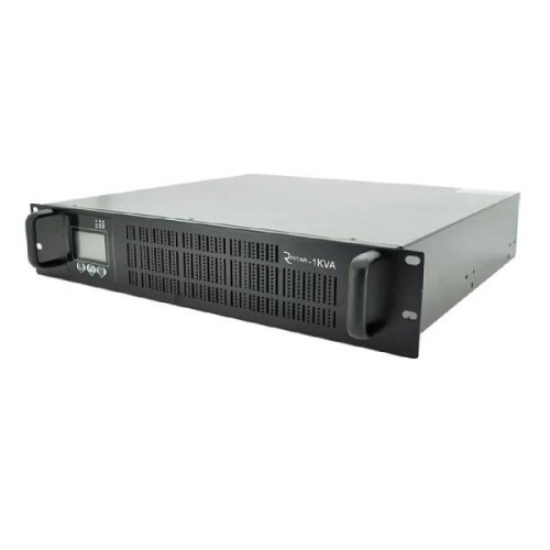 ДБЖ ONLINE Ritar RT-1KSLI-LCD, RACK 1000VA (1000Вт), LiFePO4 38.4V 276.48Wh 2000C, charge 4-12A, 110-300V, 10.7 kg (438*413*88), Q1