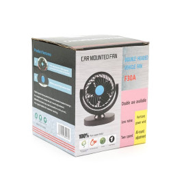 Вентилятор настільний F30/1, 2 режими, живлення від кабелю USB, Black, Box