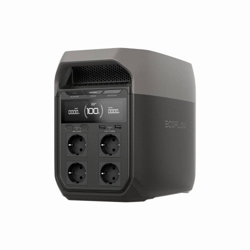 Портативна зарядна станція EcoFlow DELTA 3 (ємність 1024 Вт·ч), 3000 циклів, потужність 1800 Вт (пікова 3600 Вт), 398*200*284 мм, вага 13кг.
