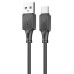Кабель Hoco X101 Silicone, Type-C-USB, 3А, довжина 1м, Black, BOX