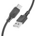 Кабель Hoco X101 Silicone, Type-C-USB, 3А, довжина 1м, Black, BOX