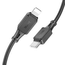 Кабель Hoco X101 Silicone, Type-C-Lighting, 27W, довжина 1м, Black, BOX