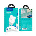 Набір СЗУ 110-240V HOCO C104A + кабель Lighting, 1xUSB-C, PD20W, кабель 1м, White, Box