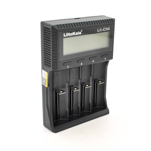 ЗУ універсальне Liitokala Lii-CH4, 4 канали, LCD дисплей, підтримує Li-ion, Ni-MH та Ni-Cd AA (R6), ААA (R03), AAAA, С (R14)