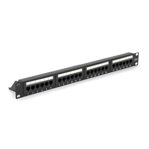 Патч-панель RITAR 24 порти UTP DUAL кат 6 19 "1U НЕ екранована чорна Q25