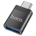 Перехідник HOCO UA17 USB3.0(F) => Type-C(M), Black, Blister