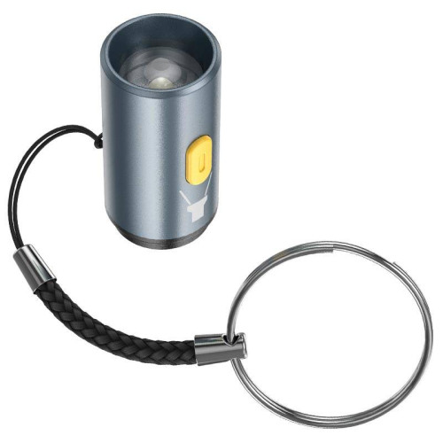 Ліхтарик-брелок HOCO UA38 від Type-C, Gray, Box