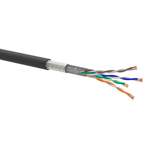 Кабель Одескабель КГПВсОшвс-ВП (100) 4*2*AWG26/19 (S/UTP-cat.5Е-SL patch), CU, спеціальний компаунд на основі PVC, екран. багатожильний, 305м.