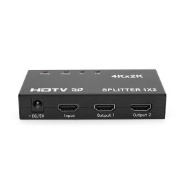 Активний HDMI сплітер 1=>2 порти, 2К/4К, DC5V/1A Q50