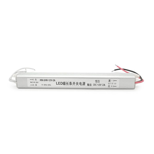 Імпульсний блок живлення для LED, HM-24W-12V-2А (24Вт) 260V IP20 (178*18*18)