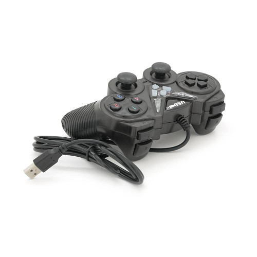 Геймпад для ПК USB-908 USB 2.0 Double Shock (Black), Blister