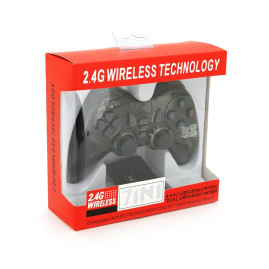 Геймпад бездротовий 7 в 1 для PC/PS1/PS2/PS3/PC360/TV/TV BOX/Android/Win10, живлення від 2*ААА(немає в помплекті), Black, Blister