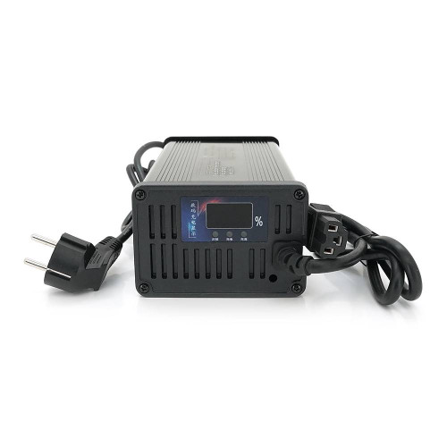 Зарядний пристрій Jinyi для акумуляторів LiFePo4 60V(73V),20S,15A,штекер Triangle plug (T-tipe/C13/IEC),з індикацією,BOX