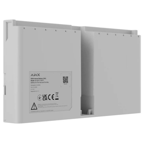 Li-ion батарея Ajax EN54 Internal Battery (24h), що перезаряджається, для EN54 Fire Hub і EN54 Fire ReX, White