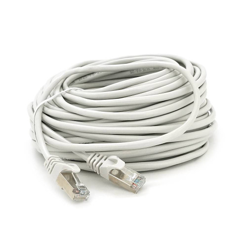 Патч-корд литий MERLION, FTP, RJ45, Cat.5e, 25m, сірий, CCA, Q200