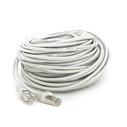 Патч-корд литий MERLION, FTP, RJ45, Cat.5e, 30m, сірий, CCA, Q200