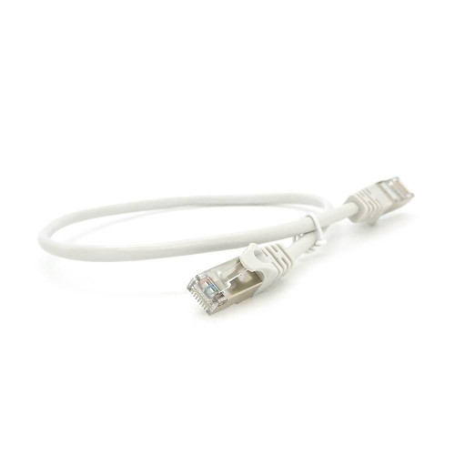 Патч-корд литої MERLION, FTP, RJ45, Cat.5e, 0.5m, сірий, CU, Q200