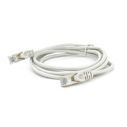 Патч-корд литий MERLION, FTP, RJ45, Cat.5e, 2m, сірий, CU, Q200