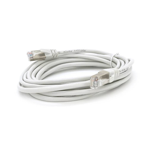 Патч-корд литий MERLION, FTP, RJ45, Cat.5e, 3m, сірий, CU, Q200
