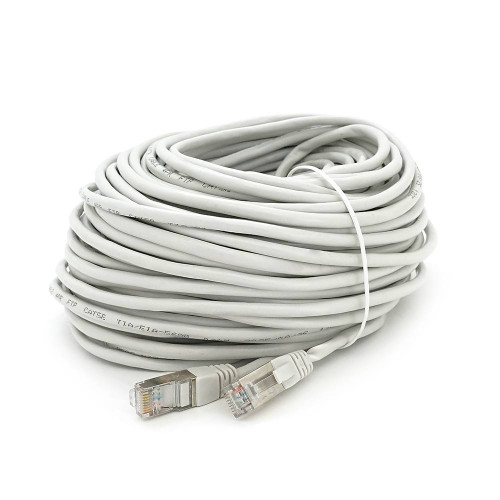 Патч-корд литий MERLION, FTP, RJ45, Cat.5e, 30m, сірий, CU, Q200