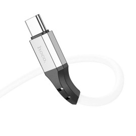 Кабель Hoco X86 silicone, C-Type C, 60W, White, довжина 1м, BOX