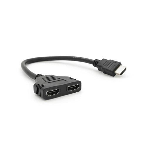Розгалужувач HDMI 1=>2 порти, 1080P, кабель 30см, OEM
