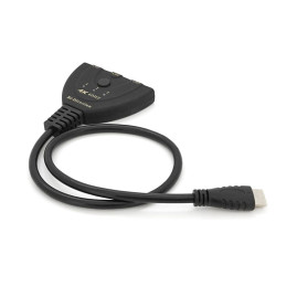 Розгалужувач HDMI 1=>3 порти, 4К, кабель 30см, Box