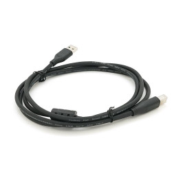 Кабель USB 2.0 VegGieg AM/BM, 1.5m, 1 ферит, Black, Q120