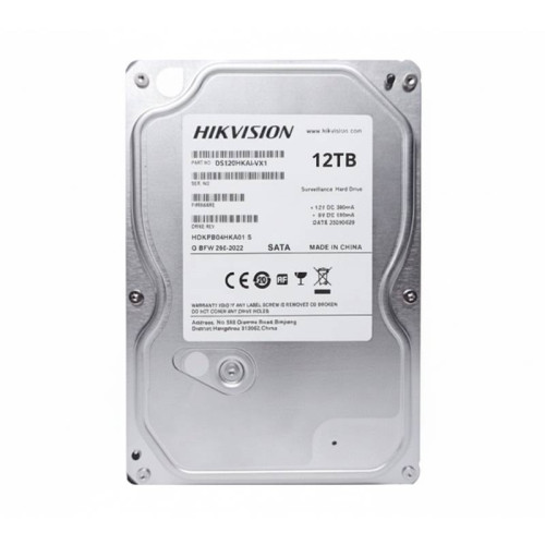 Жорсткий диск Hikvision DS120HKAI-VX1, 12ТБ, 3.5", 7200 оборотів, 140x25x100 мм