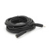 Подовжувач Audio DC3.5 тато-мама 5.0м, Premium GOLD Stereo Jack, (круглий) Black cable, Пакет Q200