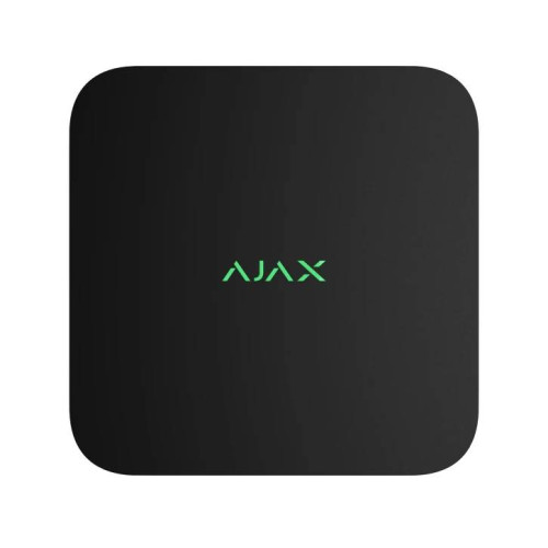 Мережевий відеореєстратор Ajax NVR DC (16ch) black, роздільна здатність до 4К, підтримка ONVIF/RTSP, декодування H.265/H.264, ємність до 16Тб