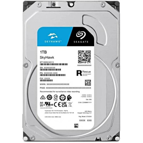 Жорсткий диск 3.5" ST1000VX012, 1 ТБ, SATA III, 5400 об, 100*15*145 мм