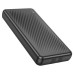 Power bank Borofone BJ57 10000mAh, 22.5W, кабеля USB: Lighting, Type-C, Black, 270g, Box