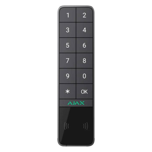 Бездротова вулична клавіатура зі зчитувачем Ajax KeyPad Outdoor Jeweller Graphite
