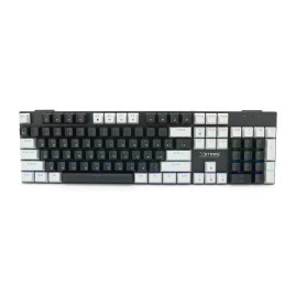 Комплект провідний KB+Mouse XSTRIKE X-1011, USB, RGB підсвічування, (Eng/Укр/Pyc), Black/White, Box