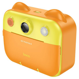 Дитячий фотоапарат HOCO DV204 з функцією миттєвого друку, підтримка microSD card, Orange/Yellow, Box