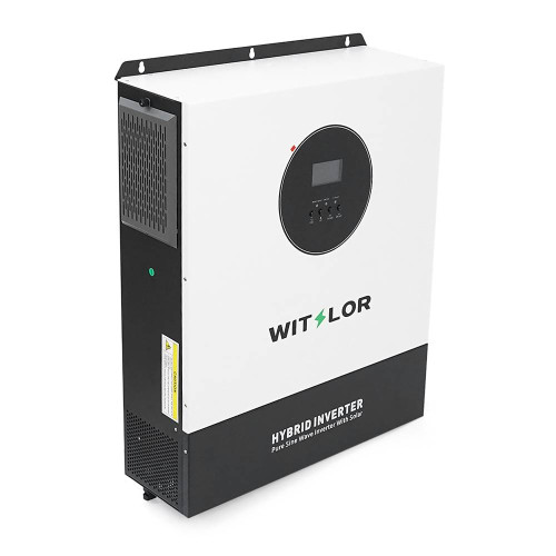 Гібридний інвертор WITSLOR HF11048-B, 1Ф-11kW, 48V, ток заряда 10-120А, 200-400V, MPPT 90-500VDC, PV 500VDC, 19kg