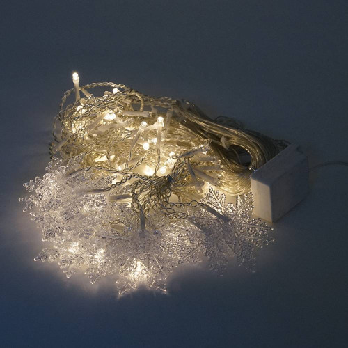 Гірлянди 12 фігур + 30LED, 1 режим, 4 * 0.7, прозора ізоляція, живлення від 220В, White Hot, Box