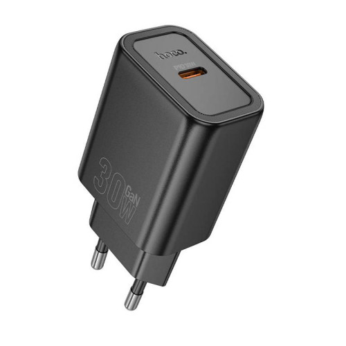 СЗУ HOCO N62 110-240V, PD30W, USB-C, Black, Box