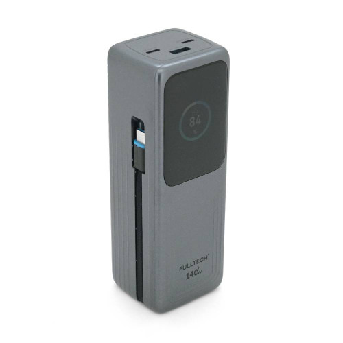 Powerbank Fulltech FP34 30000mAh, Fast charge PD140W, Li-pol, LCD Display, Вхід:Type-C, Виходи: 2xUSB Type-C, 1xUSB Type-A, USB Type-C Cable, Box
